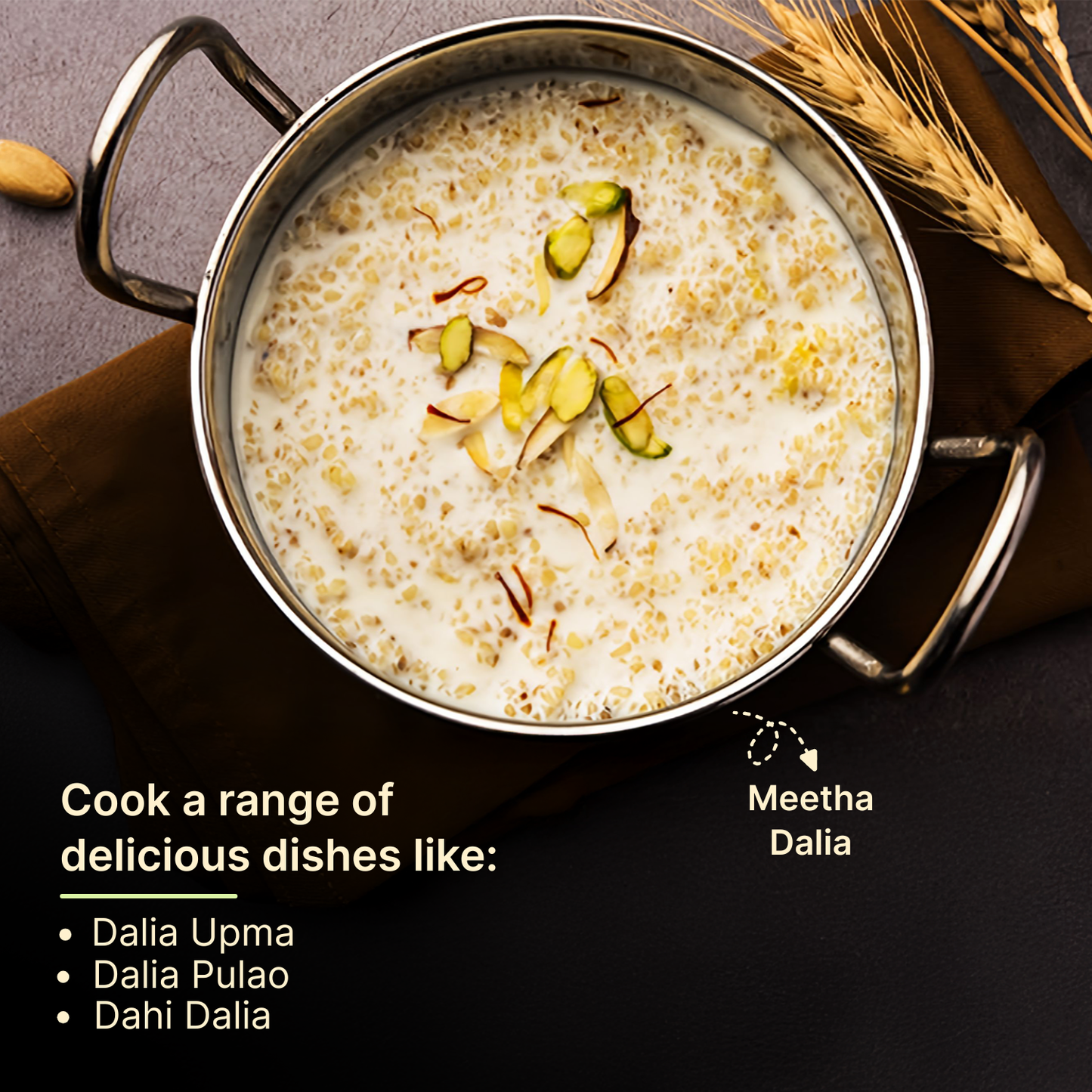 Bregano Dalia | Premium Broken Wheat |500g Pack