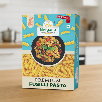 Bregano Premium Fusilli Pasta | 100% Durum Wheat Semolina | 500g Pack