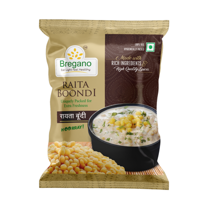 Bregano Raita Boondi | Light & Crunchy |170g Pack