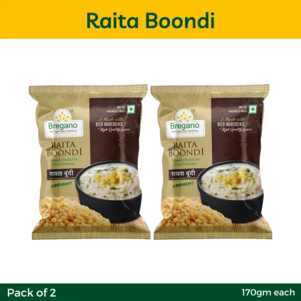 Bregano Raita Boondi – 170g | Pack of 2